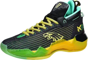 Men's Fluorescent Basketball Shoes Fashion Sneakers Indoor and Outdoor Basketball Game Training Shoes Women's Outdoor Fitness Running Shoes Men's High Top Basketball Shoes