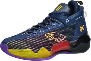 Men's Fluorescent Basketball Shoes Fashion Sneakers Indoor and Outdoor Basketball Game Training Shoes Women's Outdoor Fitness Running Shoes Men's High Top Basketball Shoes