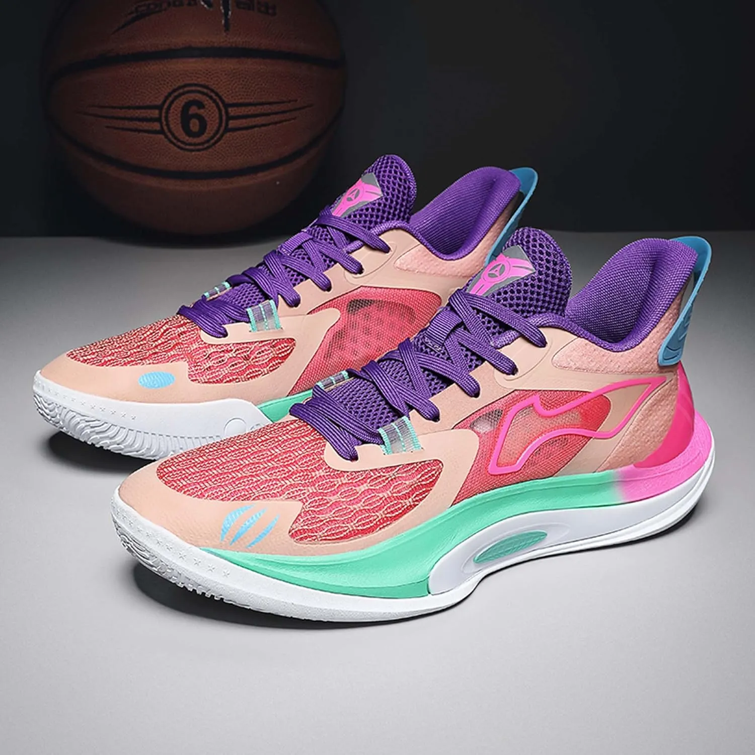 Men's High-Top Basketball Shoes Fashion Sneakers Lace-Up Trainers for Stylish Basketball Style and Comfortable Lightweight Breathable Non-Slip Tennis Sneakers