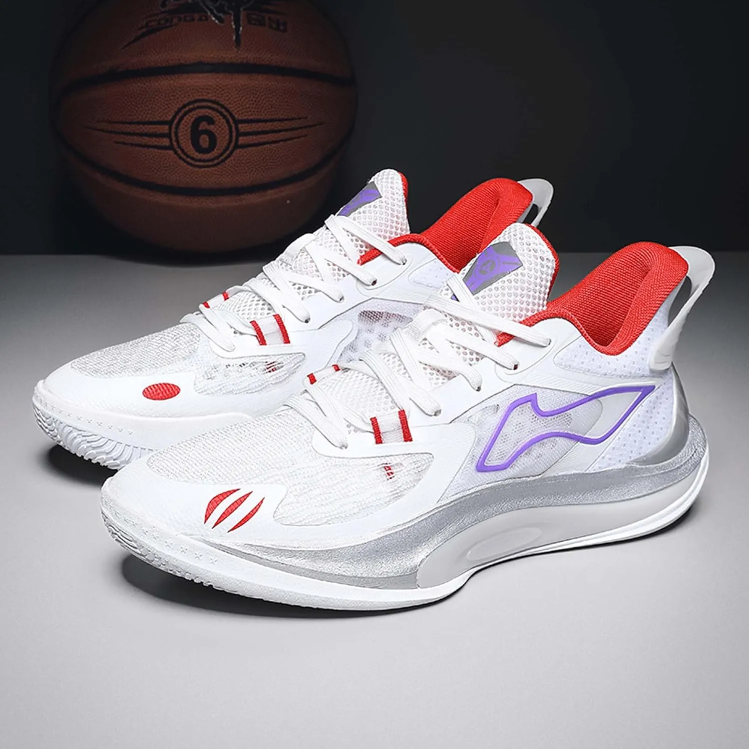 Men's High-Top Basketball Shoes Fashion Sneakers Lace-Up Trainers for Stylish Basketball Style and Comfortable Lightweight Breathable Non-Slip Tennis Sneakers