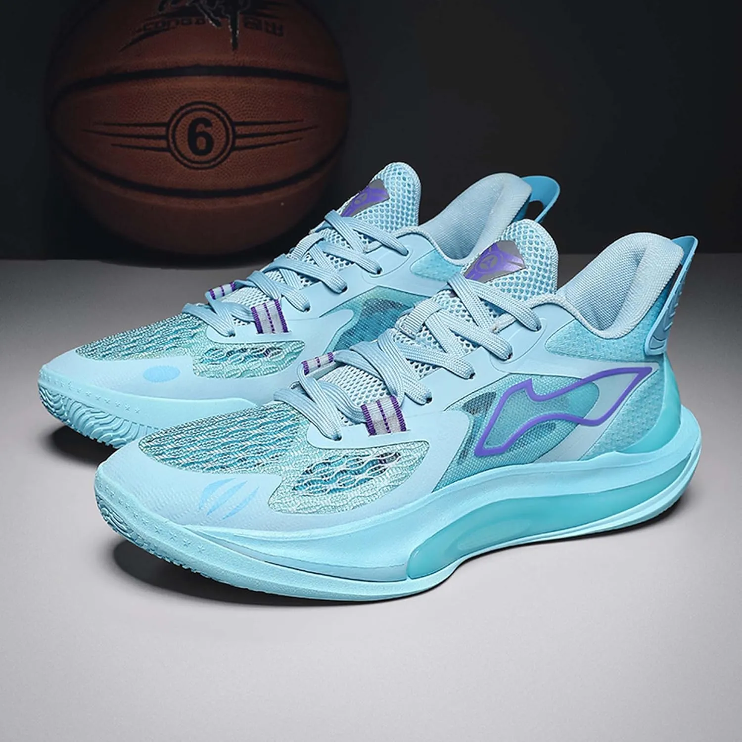 Men's High-Top Basketball Shoes Fashion Sneakers Lace-Up Trainers for Stylish Basketball Style and Comfortable Lightweight Breathable Non-Slip Tennis Sneakers