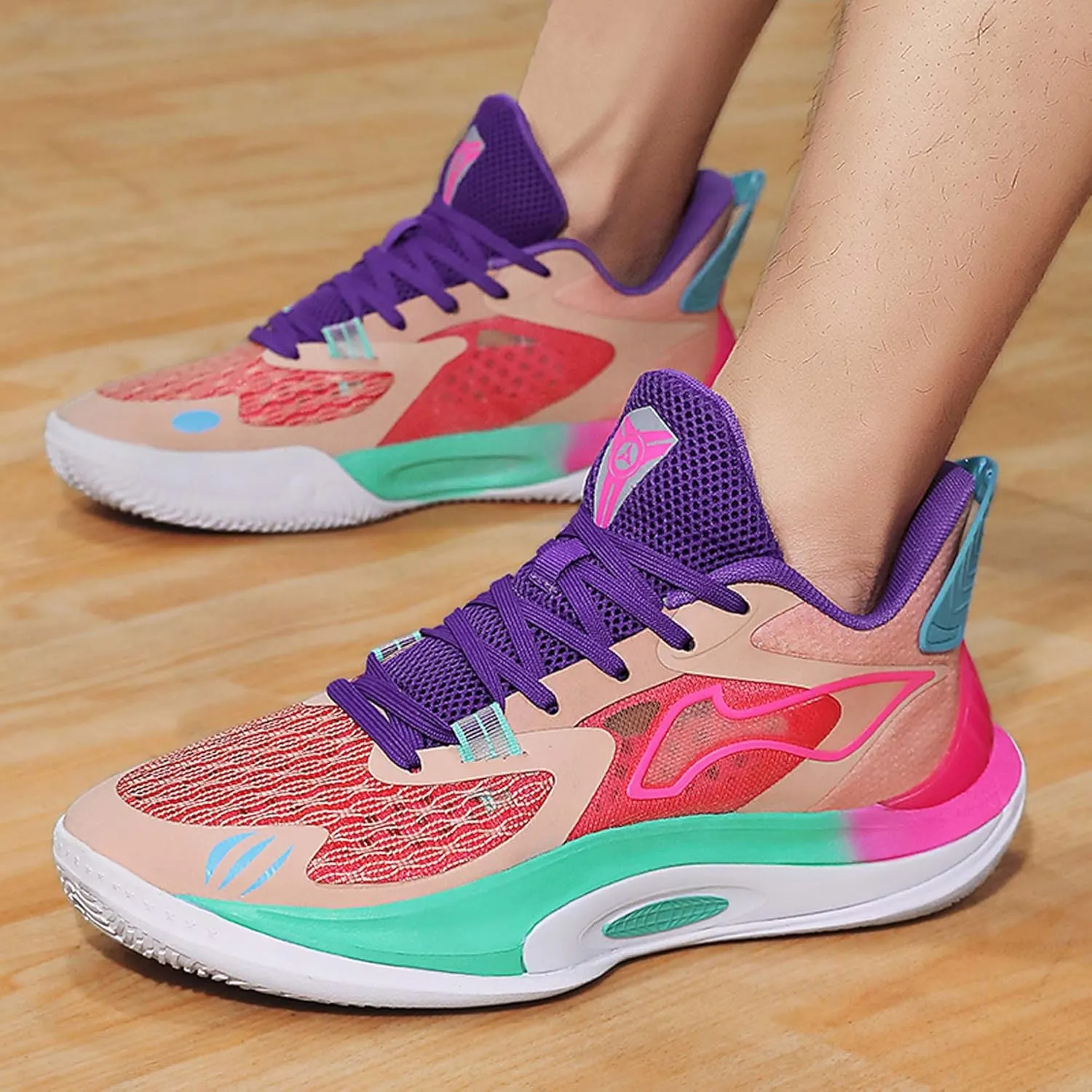 Men's High-Top Basketball Shoes Fashion Sneakers Lace-Up Trainers for Stylish Basketball Style and Comfortable Lightweight Breathable Non-Slip Tennis Sneakers