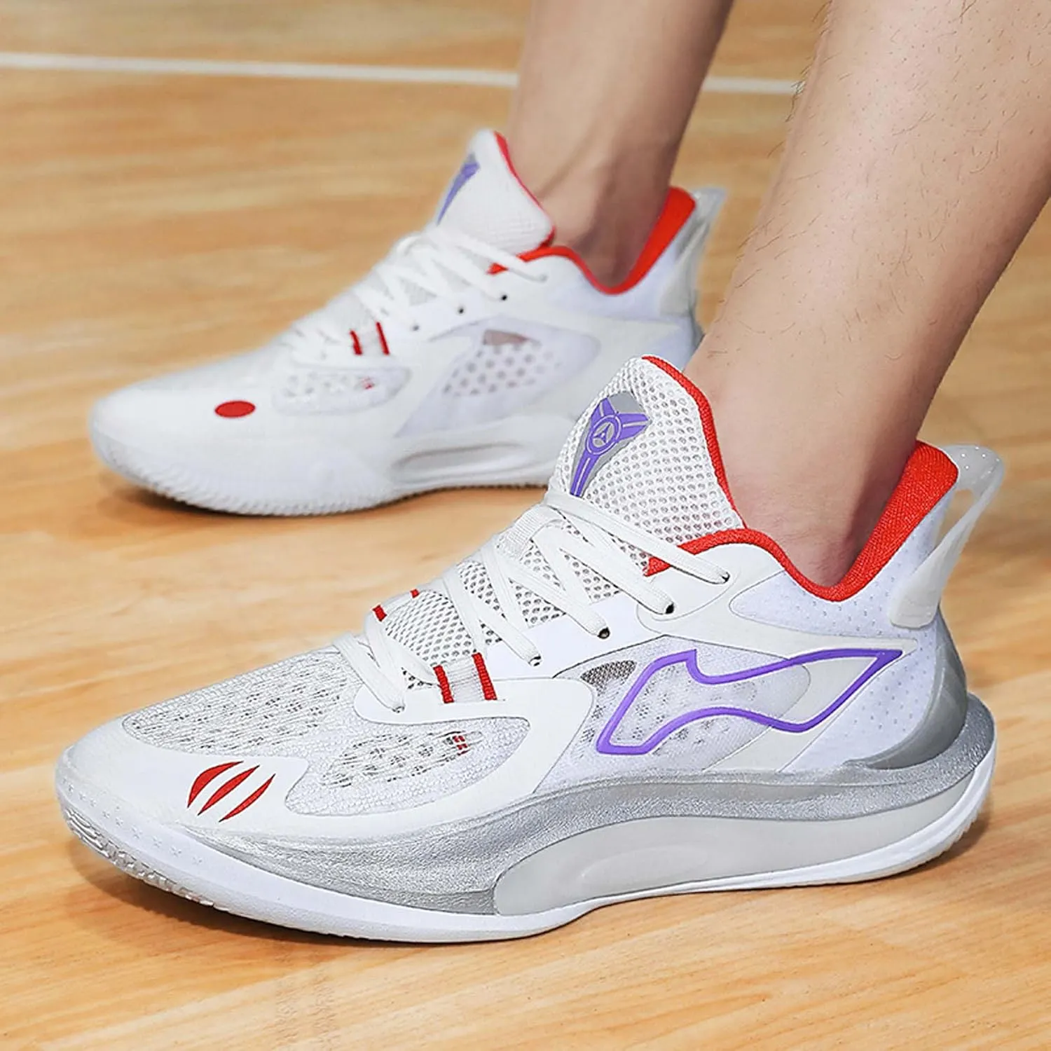 Men's High-Top Basketball Shoes Fashion Sneakers Lace-Up Trainers for Stylish Basketball Style and Comfortable Lightweight Breathable Non-Slip Tennis Sneakers