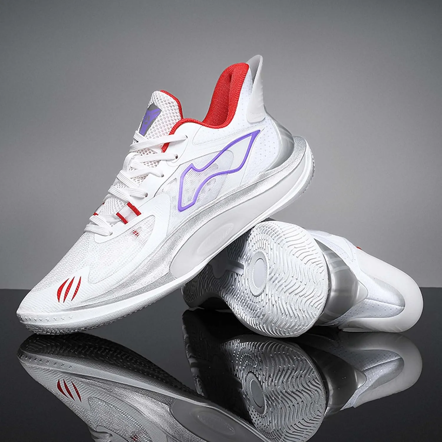 Men's High-Top Basketball Shoes Fashion Sneakers Lace-Up Trainers for Stylish Basketball Style and Comfortable Lightweight Breathable Non-Slip Tennis Sneakers