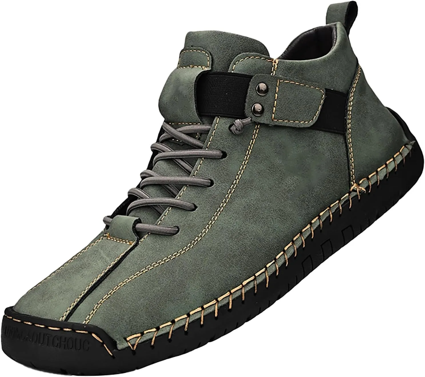 Mens High Top Sneakers Solid Color Lace-up Casual Breathable Soft Walking Running Shoes Comfortable Tennis Shoes Flat Bottom Non Slip Summer Spring Mens Shoe