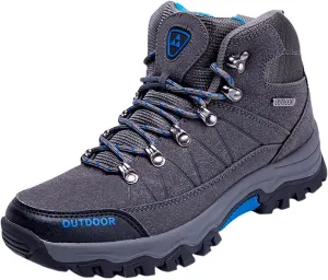 Men's Hiking Shoes Breathable High Top Walking Sneaker Athletic Sport Shoes Outdoor Lightweight Casual Working Shoe