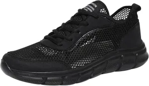 Men's Lightweight Non Slip Barefoot Shoes Comfortable Breathable Lace Up Sneaker Arch Support Plantar Fasciitis