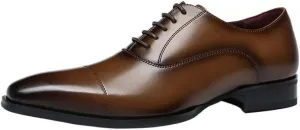 Men's Plus Size Wingtip Dress Shoes Casual Business Oxford Shoe for Men Classic Leather Loafers