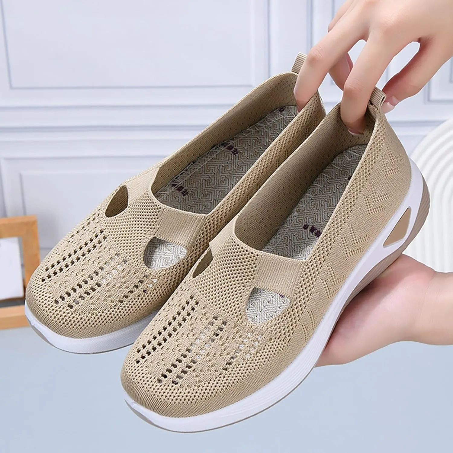Mens Shoes Slip On Women's Sneakers Mens Loafers Casual Slip On Lightweight Cute Round Toe Christmas Running Shoes Women Loafers for Women Casual