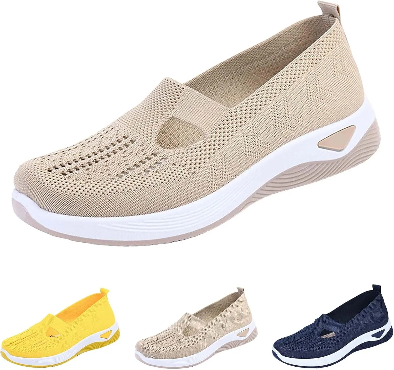 Mens Shoes Slip On Women's Sneakers Mens Loafers Casual Slip On Lightweight Cute Round Toe Christmas Running Shoes Women Loafers for Women Casual