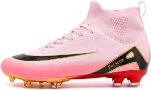 Men's Soccer Cleats Football Cleats for Mens Big Boys High-Top Non-Slip Spikes Shoes for Youth Professional Training Turf Indoor Outdoor Sneaker