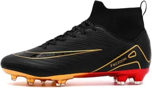 Men's Soccer Cleats Football Cleats for Mens Big Boys High-Top Non-Slip Spikes Shoes for Youth Professional Training Turf Indoor Outdoor Sneaker