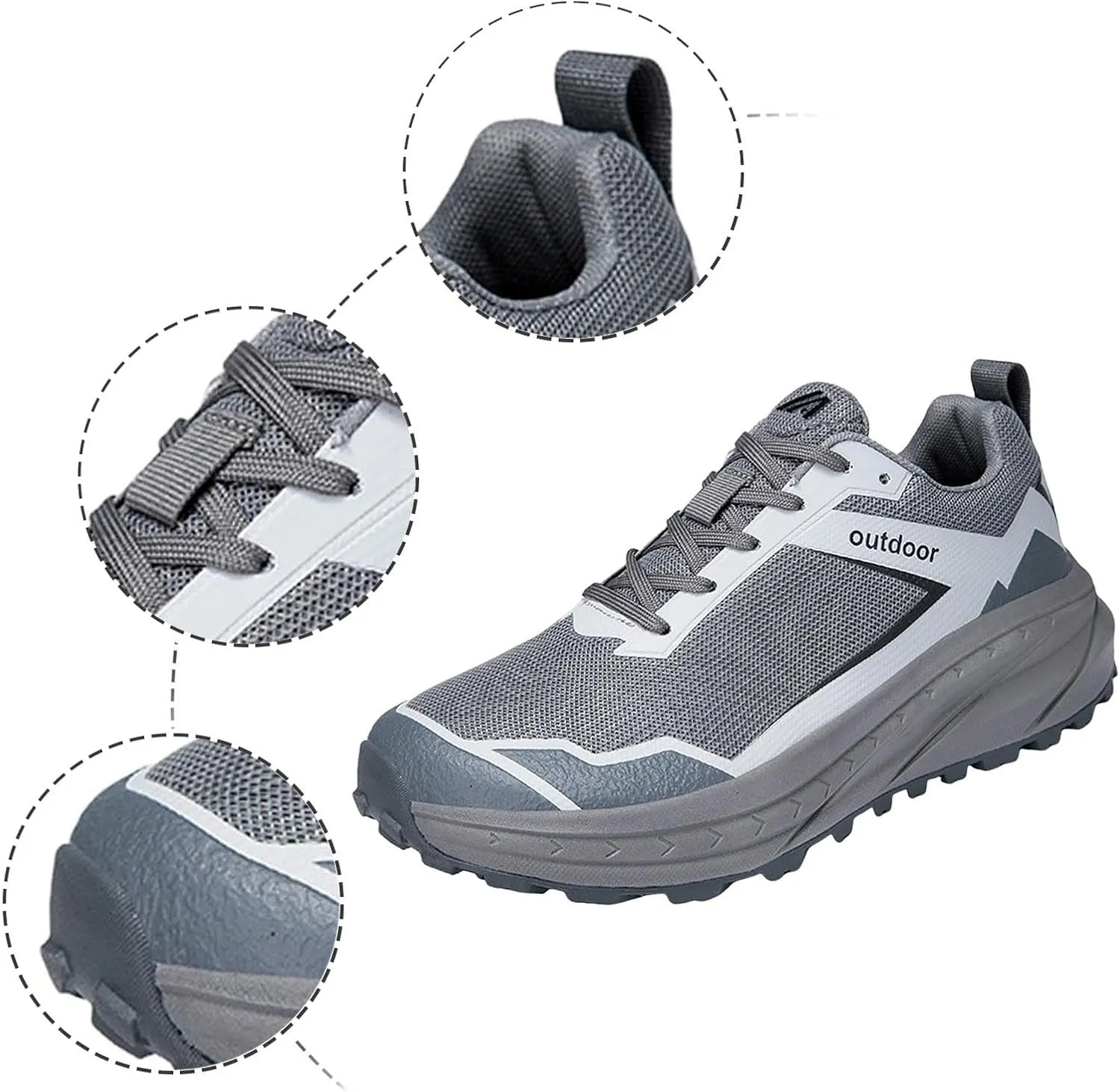 Men's Spring and Summer Fashion Mesh Lace Up Inside Increase 5cm Sneakers Comfortable Breathable Running Shoes Sneaker Crease Men