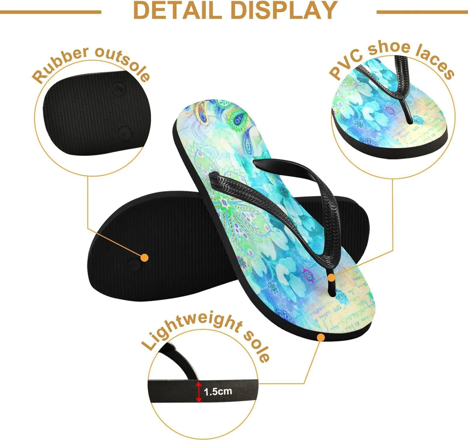 MNSRUU EVA Rubber Flip Flops for Men & Women,Unisex Sandals Soft Cushion Footbed Comfort flip-flops