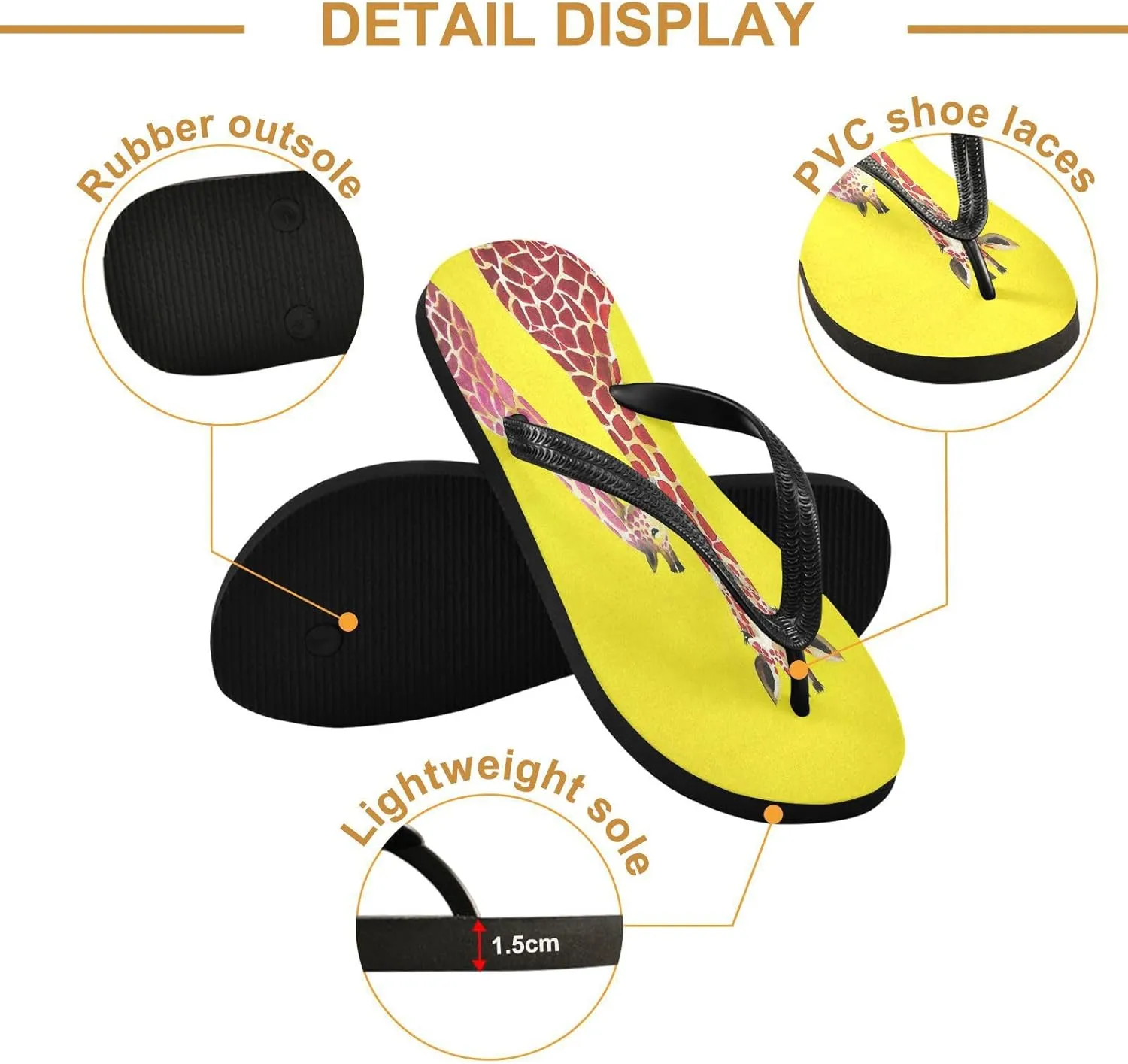 MNSRUU EVA Rubber Flip Flops for Men & Women,Unisex Sandals Soft Cushion Footbed Comfort flip-flops