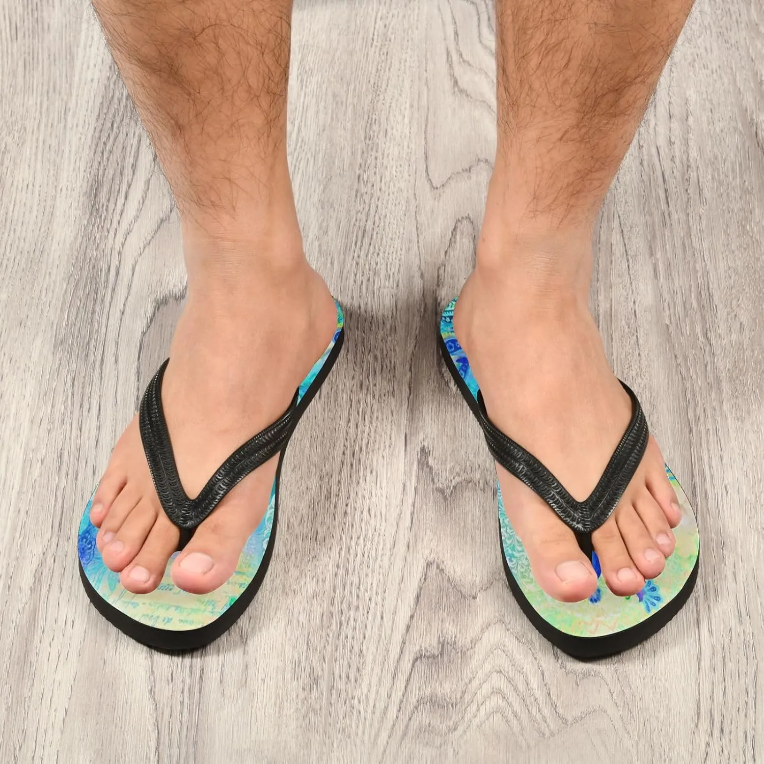 MNSRUU EVA Rubber Flip Flops for Men & Women,Unisex Sandals Soft Cushion Footbed Comfort flip-flops