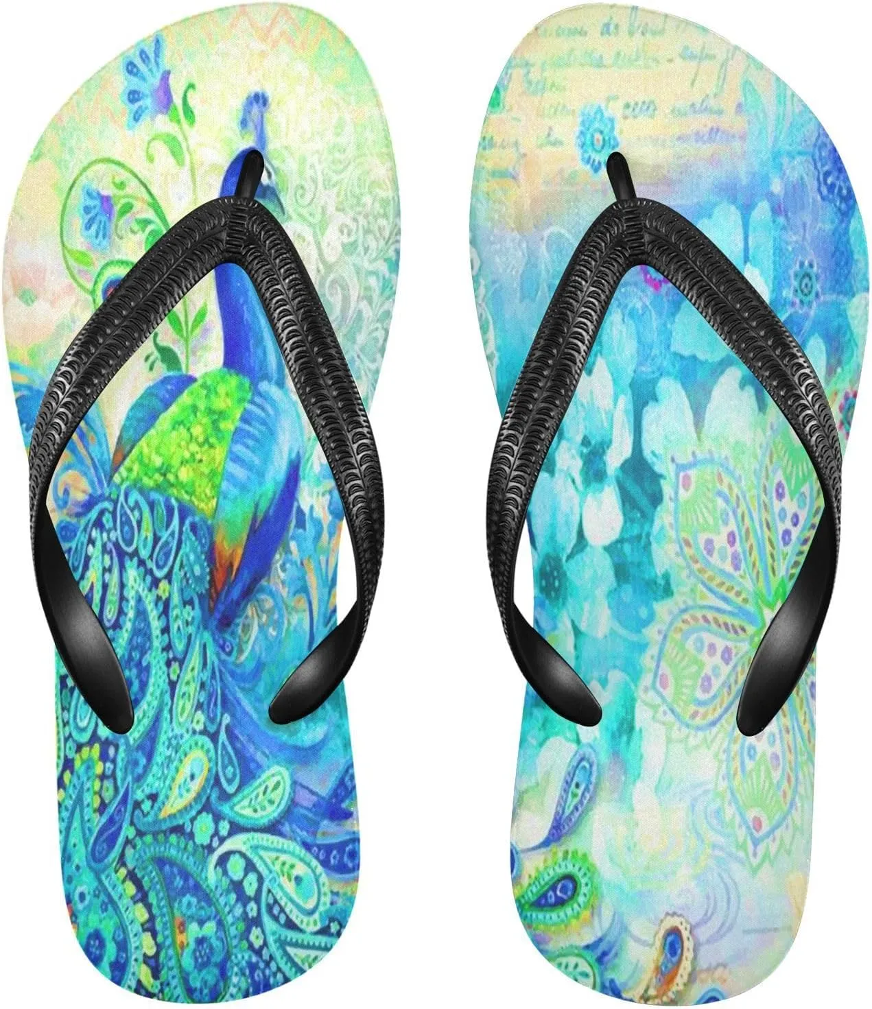 MNSRUU EVA Rubber Flip Flops for Men & Women,Unisex Sandals Soft Cushion Footbed Comfort flip-flops