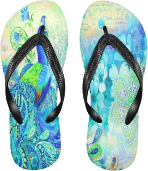 MNSRUU EVA Rubber Flip Flops for Men & Women,Unisex Sandals Soft Cushion Footbed Comfort flip-flops