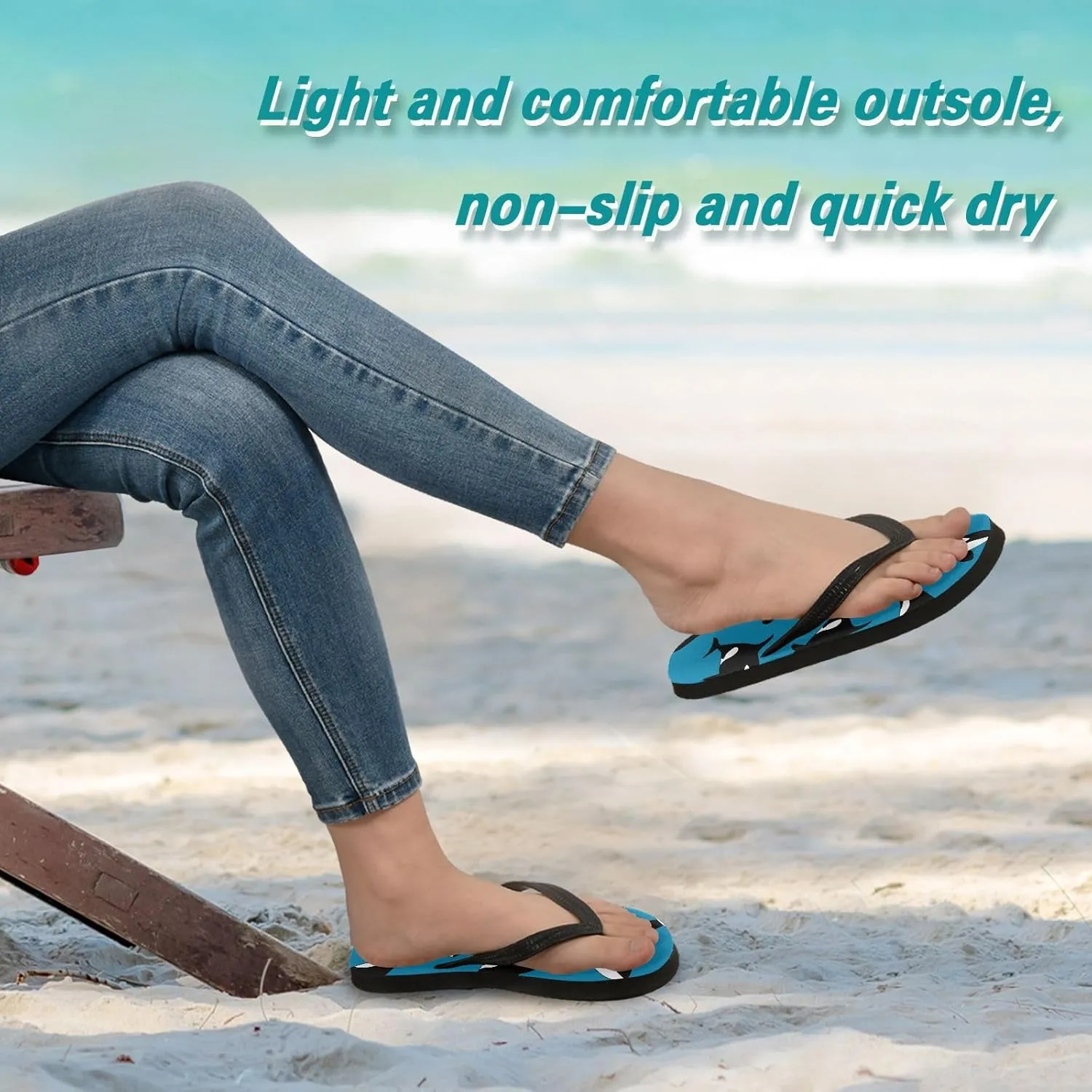 MNSRUU EVA Rubber Flip Flops for Men & Women,Unisex Sandals Soft Cushion Footbed Comfort flip-flops