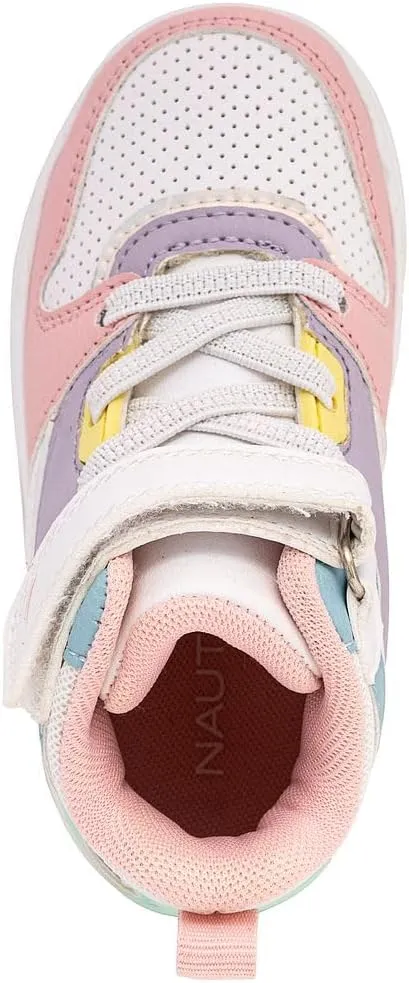 Nautica Kids High Top Basketball Sneakers  Toddler/Little Kid Fashion Boots, Comfortable Athletic Walking Shoes for Boys and Girls