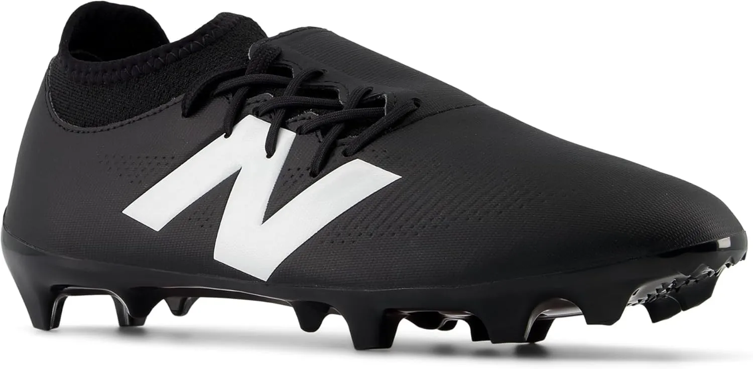 New Balance Unisex Furon Dispatch FG V7  Soccer Shoe, Black/White/True Red, 9 US Men