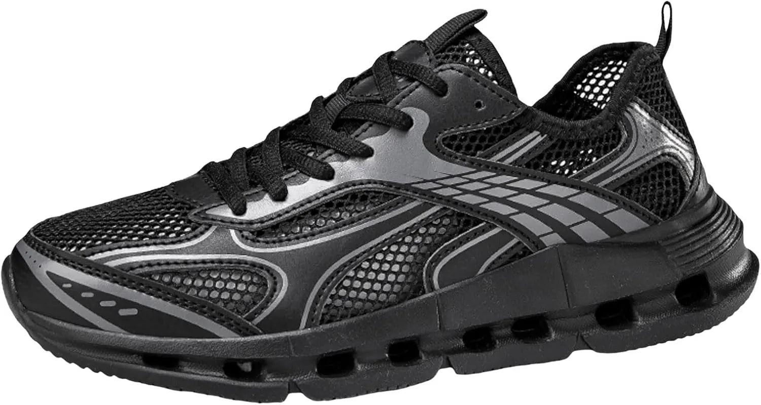 Non Slip Work Sport Shoes for Men Comfortable Lightweight Casual Walking Shoe Arch Support Sports Shoes for Men