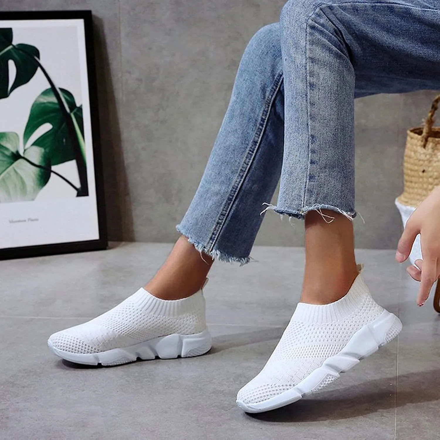 Plantar Fasciitis Shoes Women Flats Zapatos De Ejercicios para Mujer Gym Womens Athletic Shoes Size 8.5 Wide Womens Tennis Shoes Size 6.5 Wide Women's Athletic Shoes White