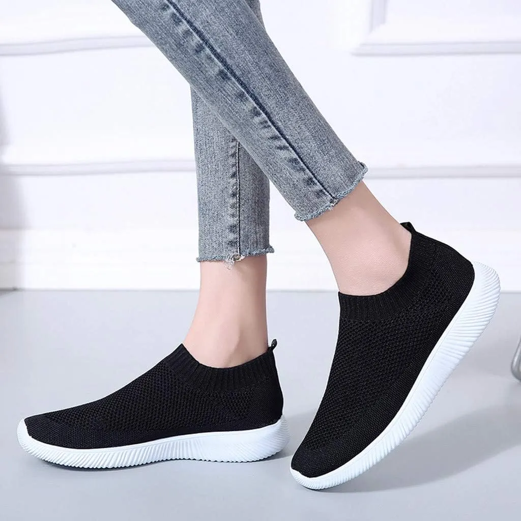 Plantar Fasciitis Walking Shoes Women Slip Ons Tenis Antideslizante para Mujer De Trabajo Shoes for Women Sneakers Slip On Sneakers for Women Fashion Platform White Comfy Black Shoes for Women Dressy