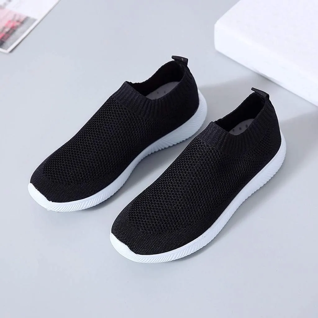 Plantar Fasciitis Walking Shoes Women Slip Ons Tenis Antideslizante para Mujer De Trabajo Shoes for Women Sneakers Slip On Sneakers for Women Fashion Platform White Comfy Black Shoes for Women Dressy