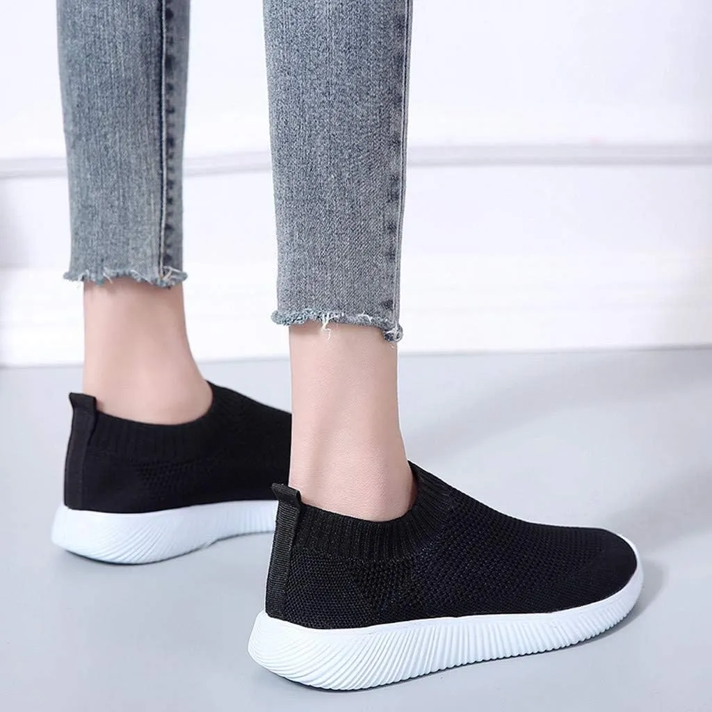 Plantar Fasciitis Walking Shoes Women Slip Ons Tenis Antideslizante para Mujer De Trabajo Shoes for Women Sneakers Slip On Sneakers for Women Fashion Platform White Comfy Black Shoes for Women Dressy