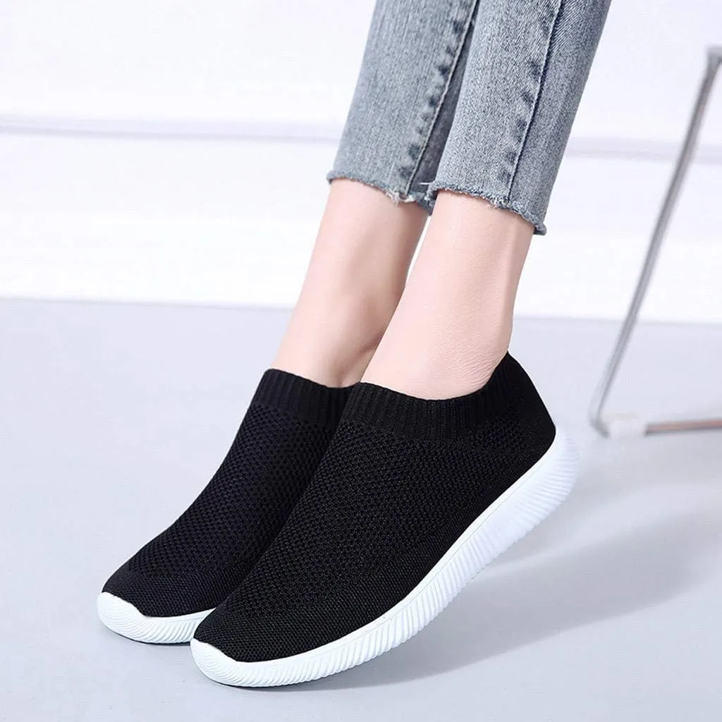 Plantar Fasciitis Walking Shoes Women Slip Ons Tenis Antideslizante para Mujer De Trabajo Shoes for Women Sneakers Slip On Sneakers for Women Fashion Platform White Comfy Black Shoes for Women Dressy