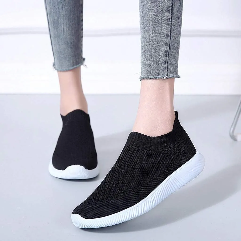 Plantar Fasciitis Walking Shoes Women Slip Ons Tenis Antideslizante para Mujer De Trabajo Shoes for Women Sneakers Slip On Sneakers for Women Fashion Platform White Comfy Black Shoes for Women Dressy