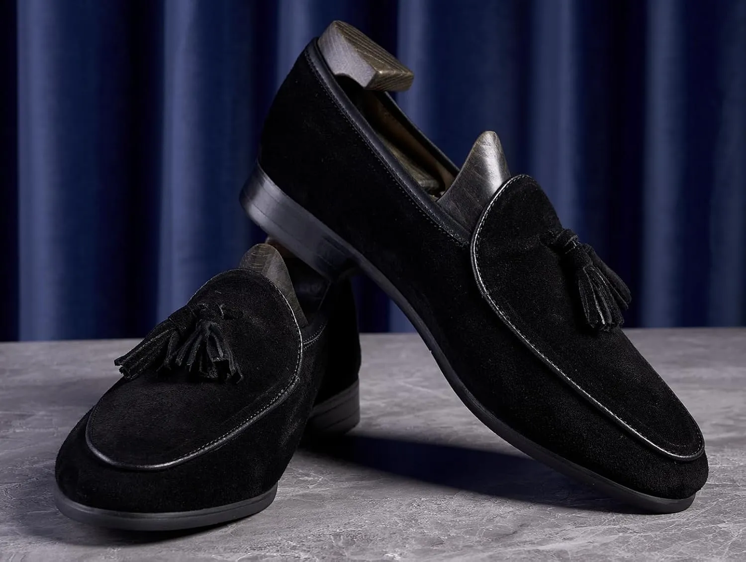 Santimon Men's Loafers Dress Formal Slip-Ons Tassel Loafers Shoes Fashion Casual Business Penny Loafer