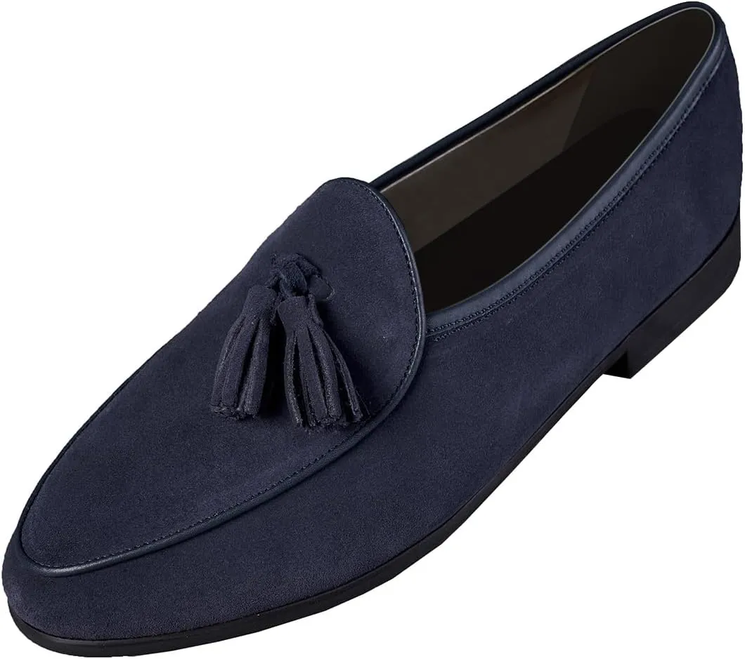 Santimon Men's Loafers Dress Formal Slip-Ons Tassel Loafers Shoes Fashion Casual Business Penny Loafer