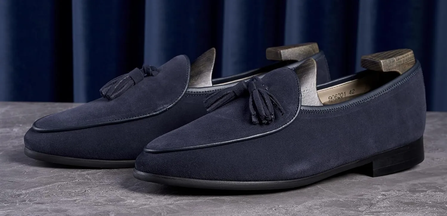 Santimon Men's Loafers Dress Formal Slip-Ons Tassel Loafers Shoes Fashion Casual Business Penny Loafer