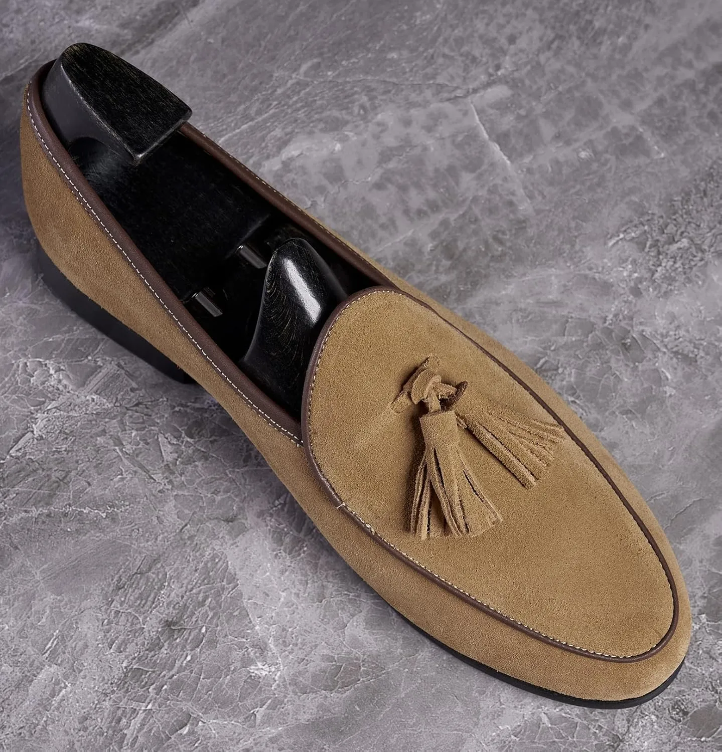Santimon Men's Loafers Dress Formal Slip-Ons Tassel Loafers Shoes Fashion Casual Business Penny Loafer