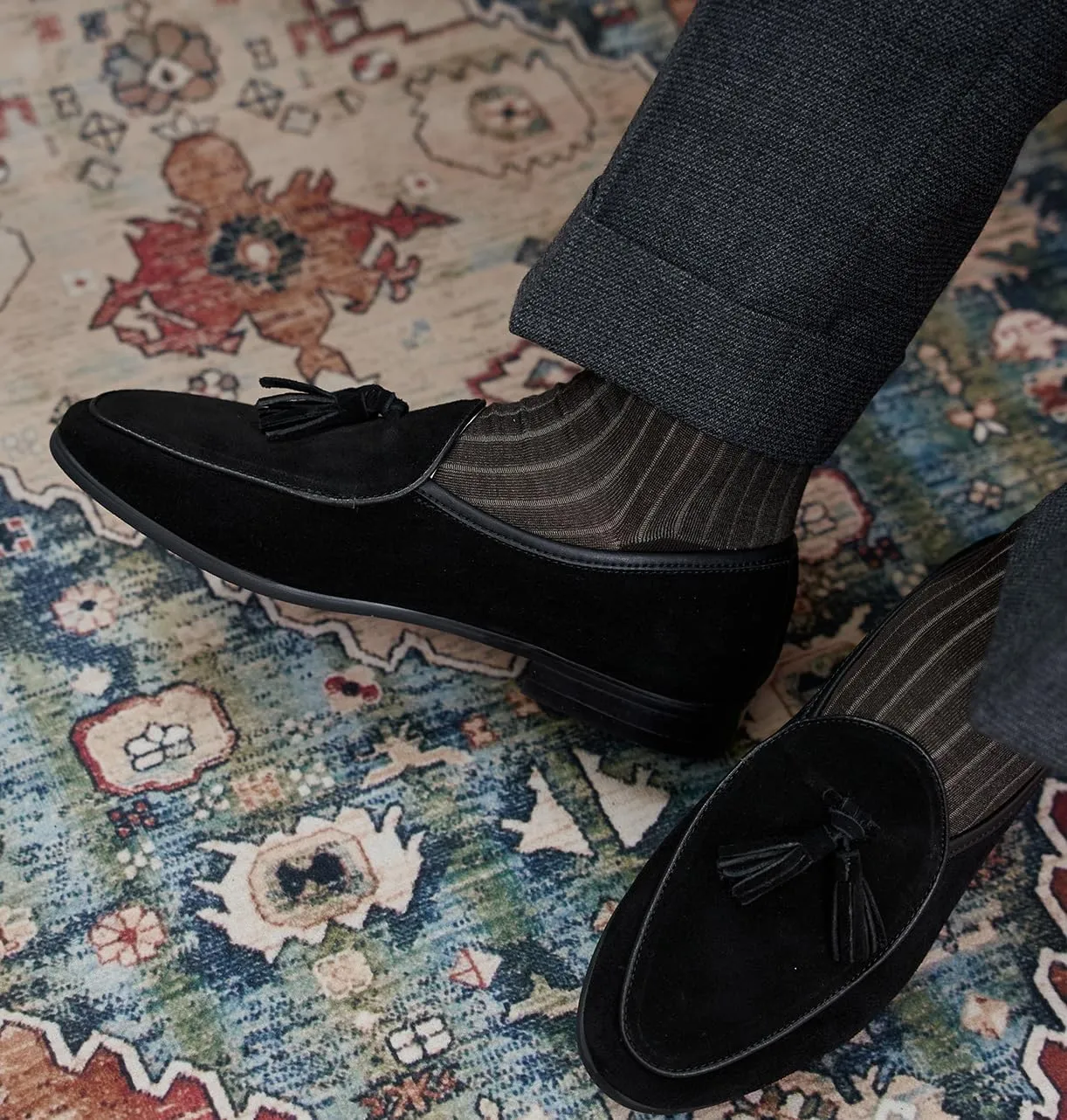 Santimon Men's Loafers Dress Formal Slip-Ons Tassel Loafers Shoes Fashion Casual Business Penny Loafer