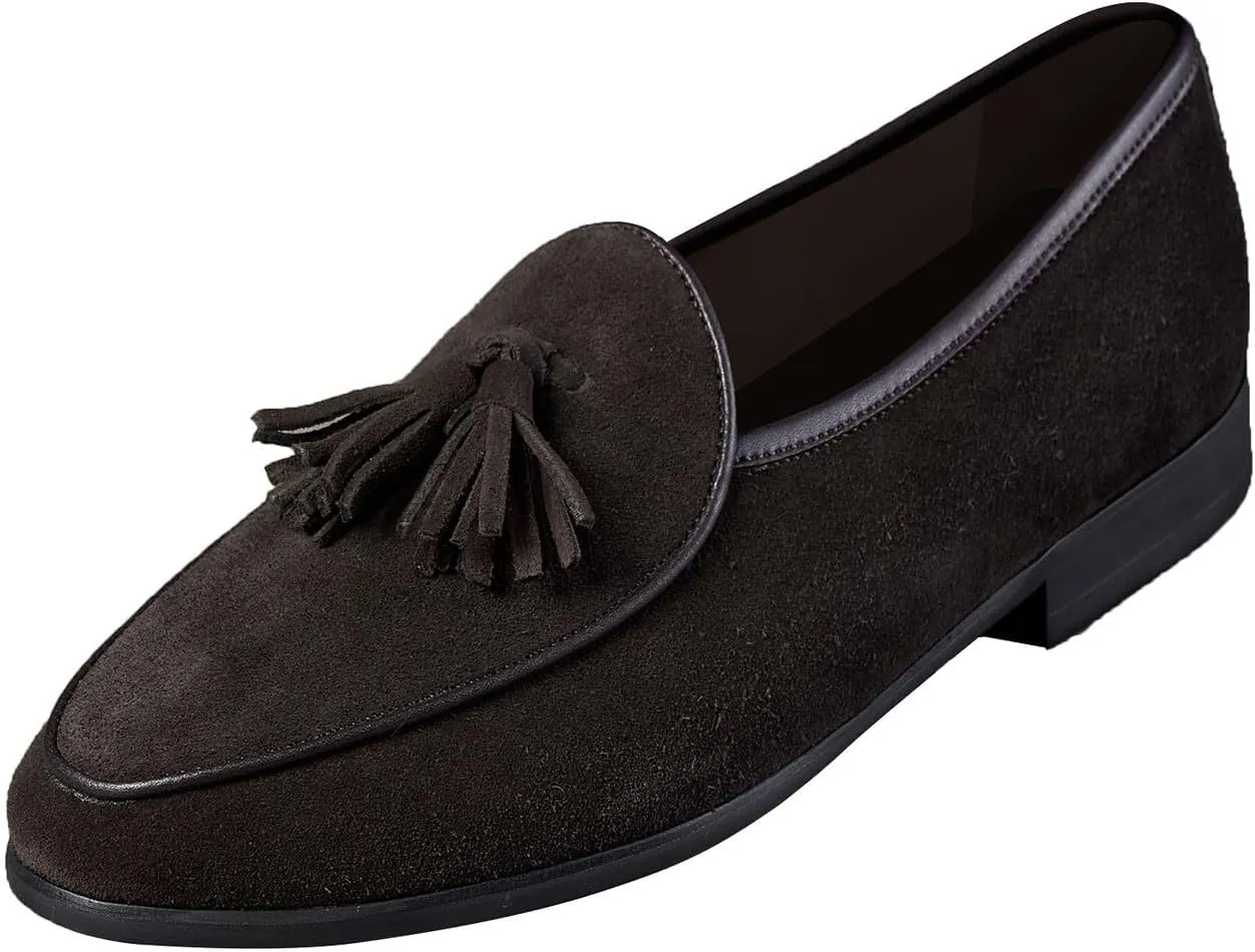 Santimon Men's Loafers Dress Formal Slip-Ons Tassel Loafers Shoes Fashion Casual Business Penny Loafer