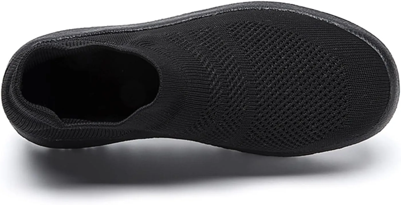 SBGMoSJ 7.5 Wide Width High Top Women Sneakers Zapatos Antiderrapantes para Mujeres Black Shoes Women Casual Comfort Womens Sneakers Size 8 Black Zapatos para Entrenar Mujer Gym