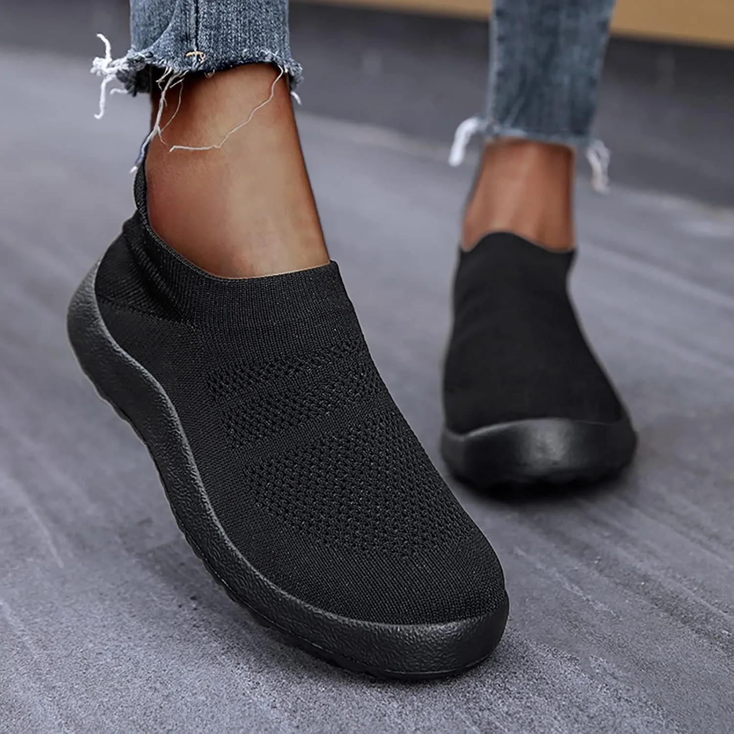 SBGMoSJ 7.5 Wide Width High Top Women Sneakers Zapatos Antiderrapantes para Mujeres Black Shoes Women Casual Comfort Womens Sneakers Size 8 Black Zapatos para Entrenar Mujer Gym