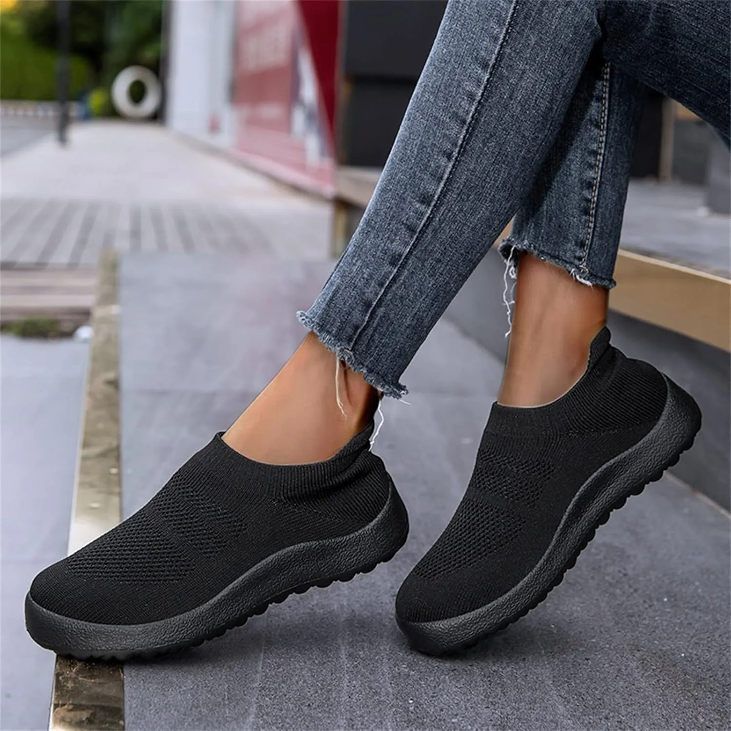 SBGMoSJ 7.5 Wide Width High Top Women Sneakers Zapatos Antiderrapantes para Mujeres Black Shoes Women Casual Comfort Womens Sneakers Size 8 Black Zapatos para Entrenar Mujer Gym