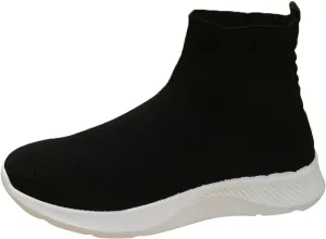 SBGMoSJ Platform Sneakers for Women Fashion 2 Inch High Black Flats Orthopedic Shoes Women Women Running Shoes White Bowling Shoes Women Size 9 Slip On Tennis Shoes for Women Size 8.5 Wide