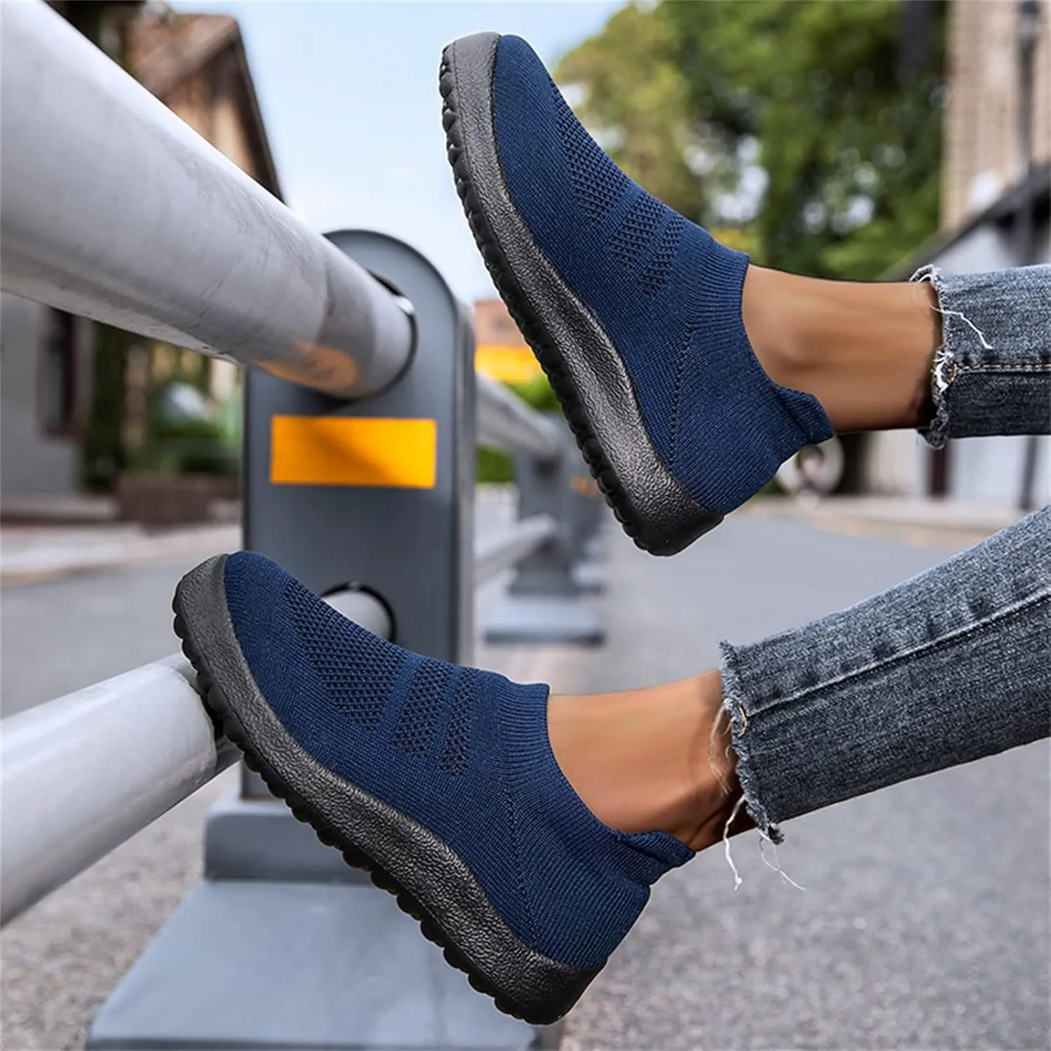 SBGMoSJ Women Athletic Walking Shoes Fashion Sneakers Zapato Tenis Antiderrapante para Mujer Womens Casual Shoes Silver Platform Wedge Sneakers for Women Women Slip On Tennis Shoes Size 8