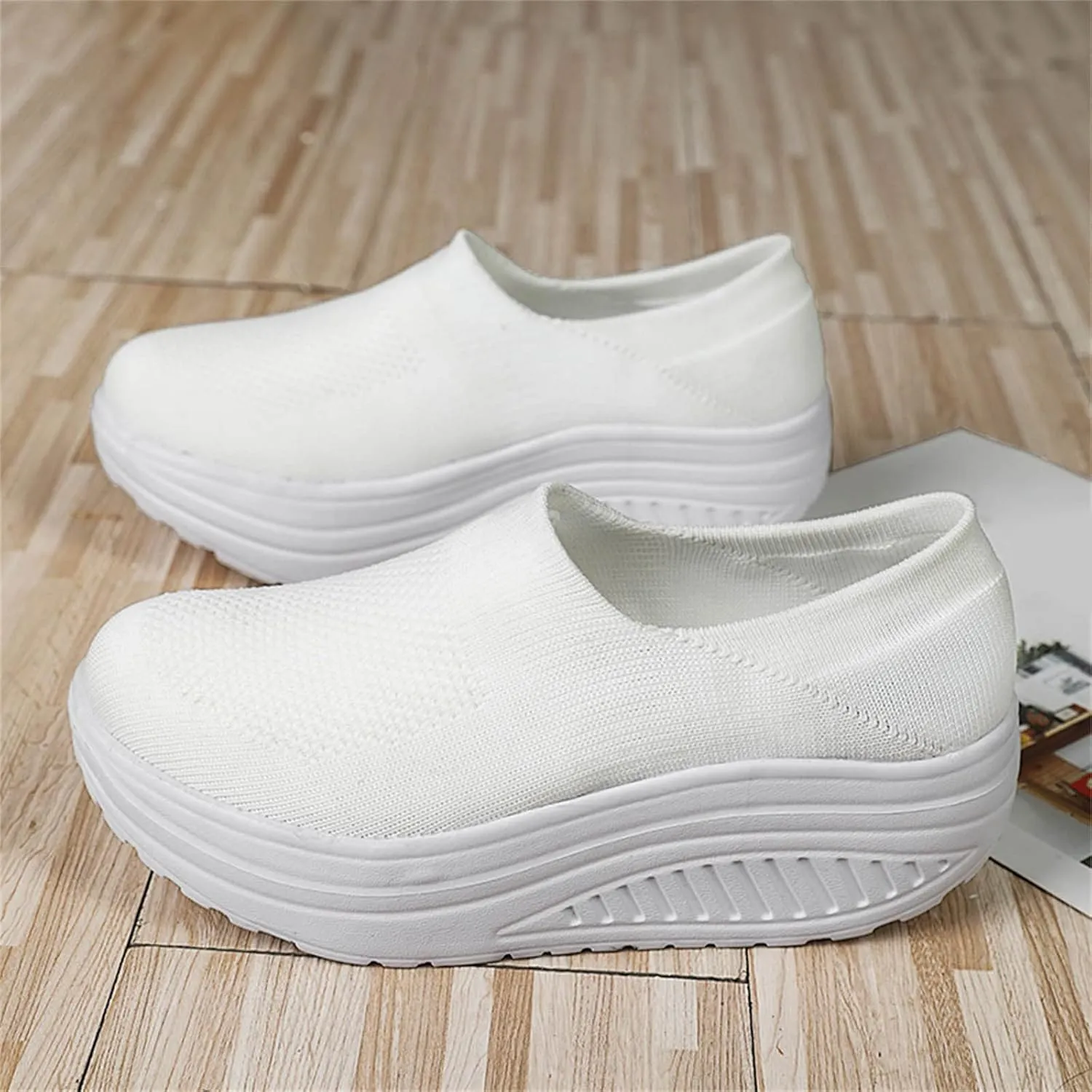 SBGMoSJ Womens High Top Sneakers Comfy Open Toe Flats Shoes Women Dressy Cute Womens Casual Slip On Shoes Size 10 Sneakers for Women Wide Width 2023 Women Orthopedic Sneakers