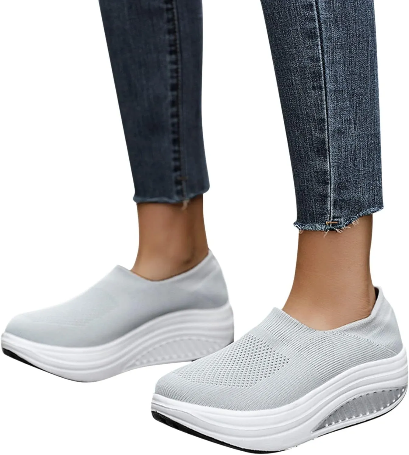 SBGMoSJ Womens High Top Sneakers Comfy Open Toe Flats Shoes Women Dressy Cute Womens Casual Slip On Shoes Size 10 Sneakers for Women Wide Width 2023 Women Orthopedic Sneakers