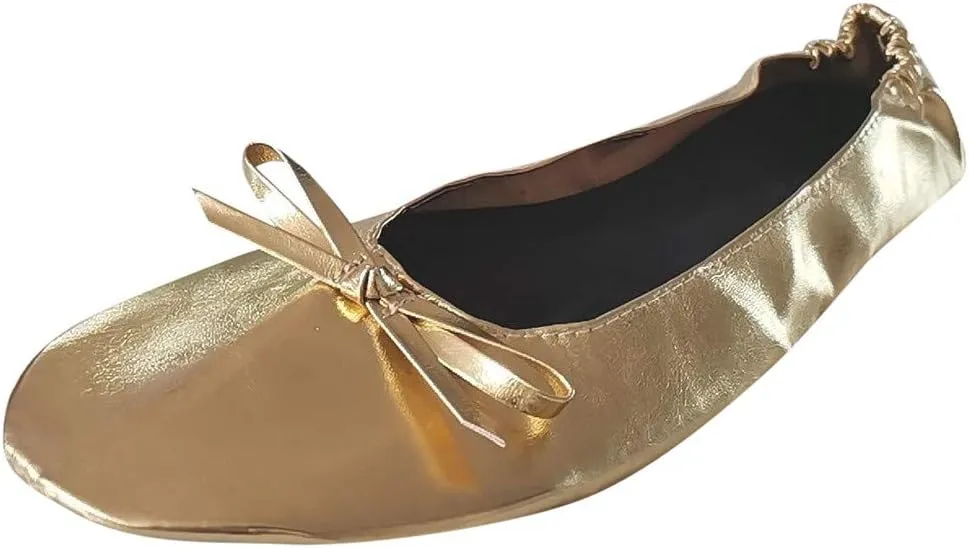 Shoes Roll Travel Party Flat Women Slipper Ballet Shoes Portable Dance Foldable Women's Slipper Platform Slide Sandals Women