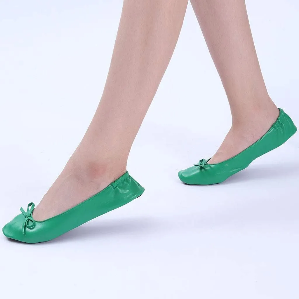 Shoes Roll Travel Party Flat Women Slipper Ballet Shoes Portable Dance Foldable Women's Slipper Platform Slide Sandals Women