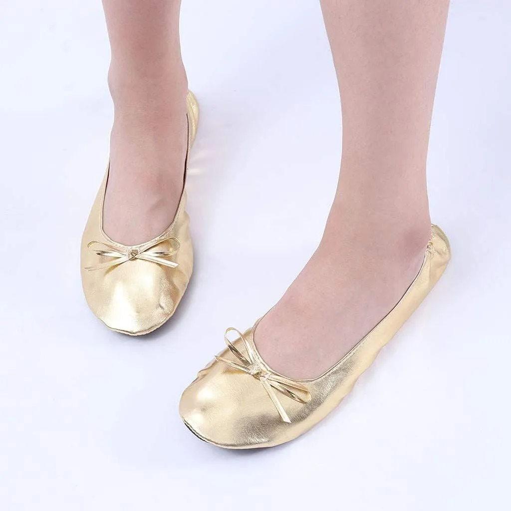 Shoes Roll Travel Party Flat Women Slipper Ballet Shoes Portable Dance Foldable Women's Slipper Platform Slide Sandals Women