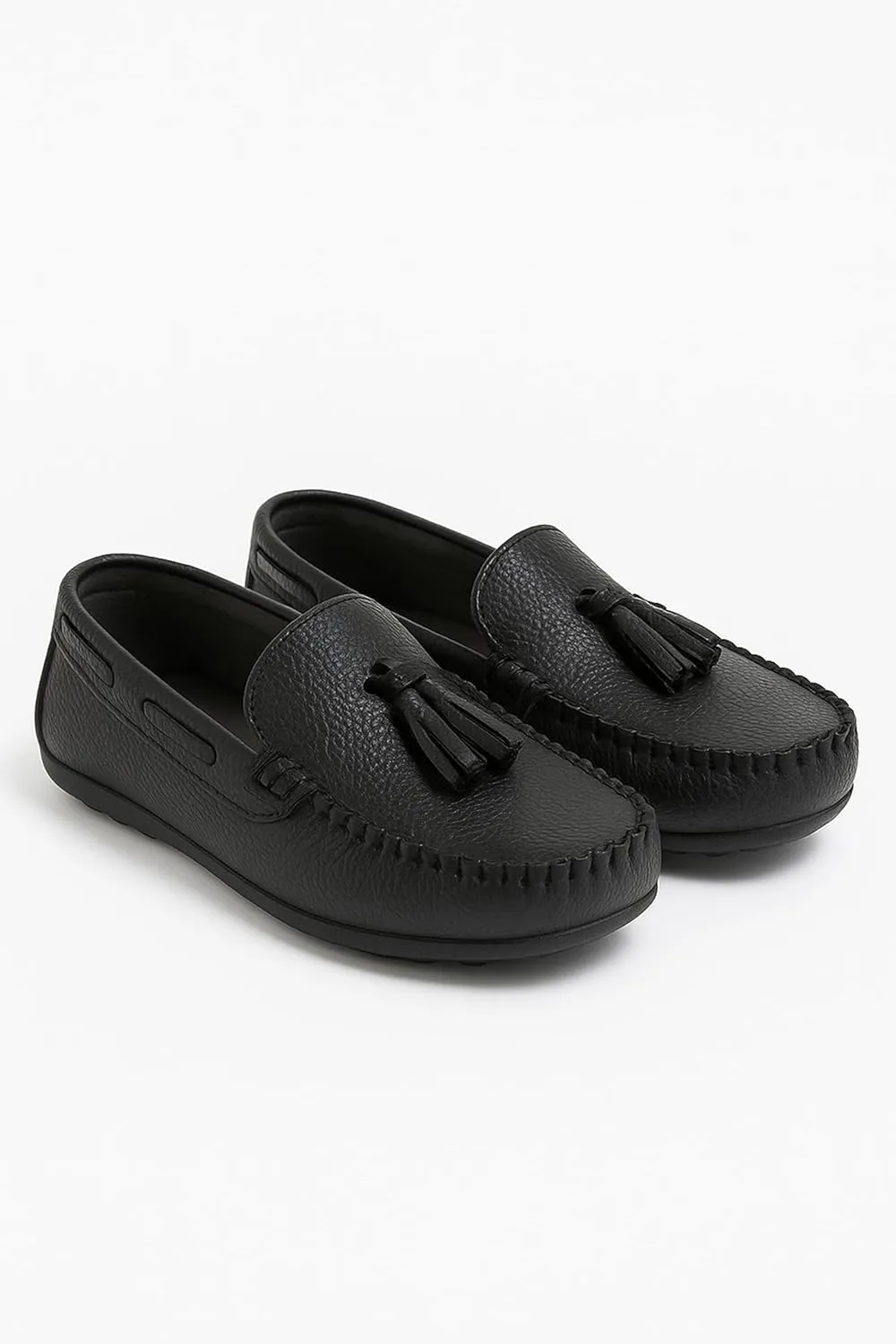SIRRI Boys Tassel Loafers - Classic Moccasin Flat Shoes for Wedding, Communion & Casual Wear