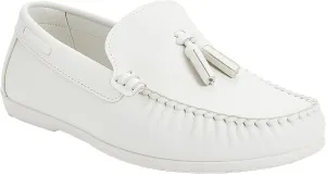 SIRRI Boys Tassel Loafers - Classic Moccasin Flat Shoes for Wedding, Communion & Casual Wear
